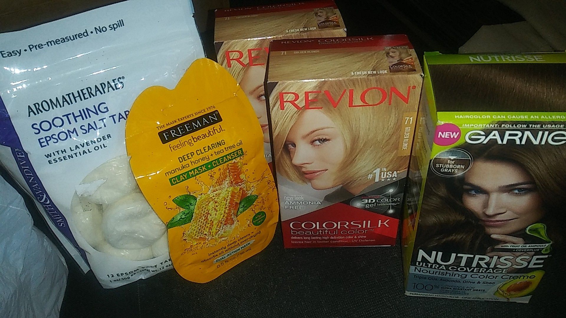 Revlon Garnier Hair Dye with free gift