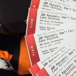 Don’t Fall In Love Ticket 1 