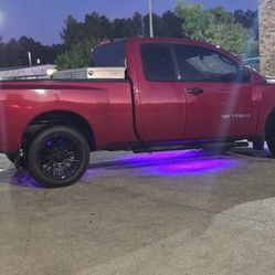 Burgundy Nissan Titan King Cab