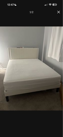 Queen White Bed Frame