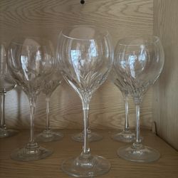 Gorham Crystal Wine Glasses —-great holiday gift!