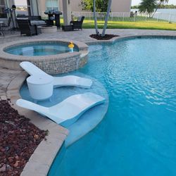 In-Pool Lounge Chair Luxury Design 100% fiberglass  !!!