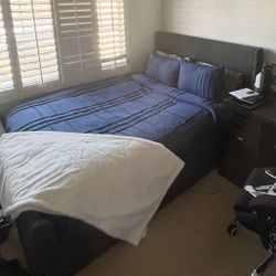 Queen Bed Frame Gray