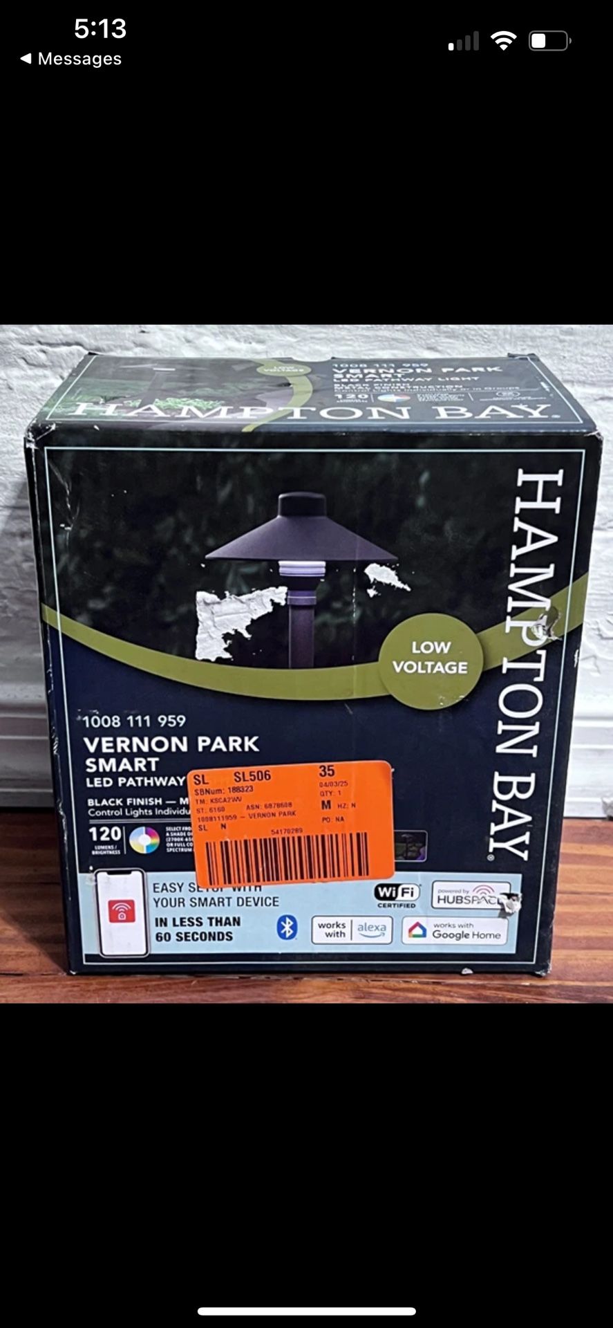 Vernon Park 120 Lumen Low Voltage Black Integrated LED Outdoor Path Light (One)
