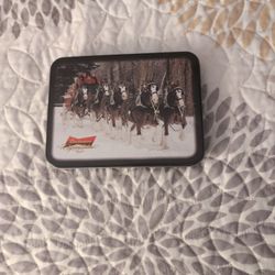  BUDWEISER TIN AND CARD'S SEALED