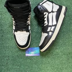 Amiri skel top high black white size 11men/12.5women(EU 44)