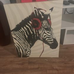 Zebra And Paris Portrait 