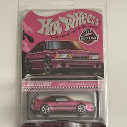 hot wheels rlc 1993 ford mustang cobra r pink
