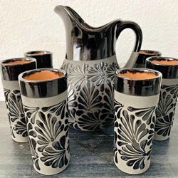 Crafts Pitcher Set With Cups 