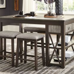 5-PIECE TWO TONE SET-MESA BANCO