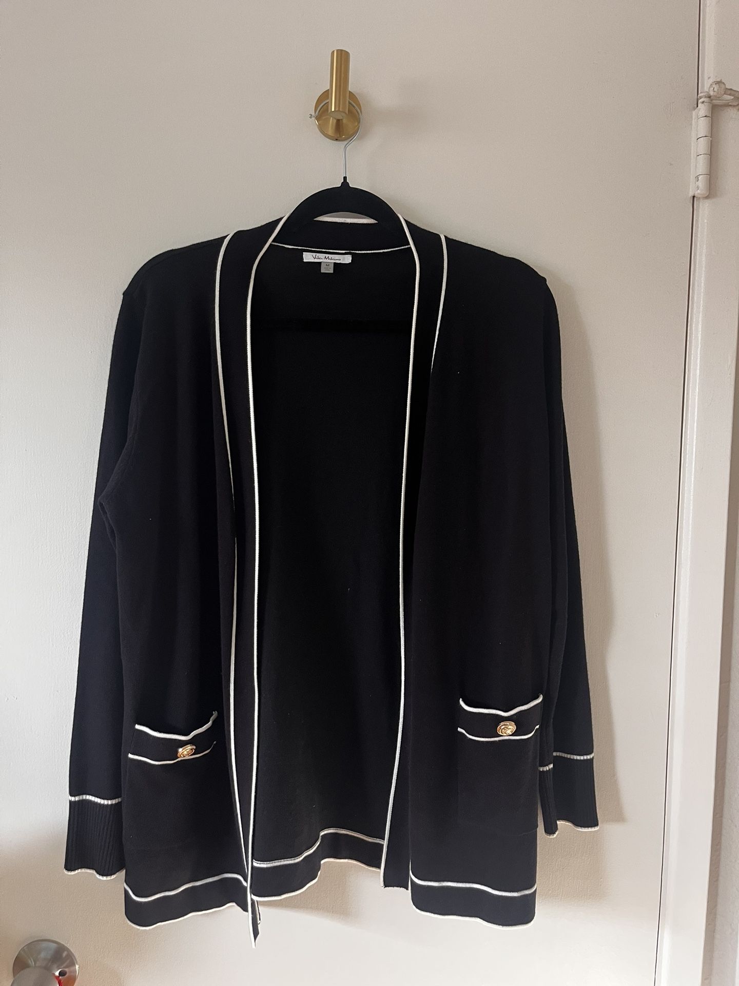 $10 Black And White Vila Milano Cardigan