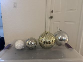 Silver Gold And White Ornaments With Skirt