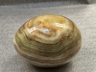  Vintage Marble Alabaster Granite Stone Egg Hand Carved Multicolor 