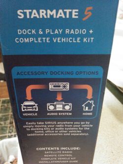 Sirius satellite radio w/ car kit