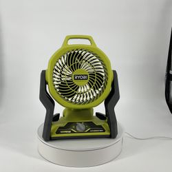 RYOBI ONE+ 18V Cordless Hybrid WHISPER SERIES 7-1/2 in. Fan (Tool Only) 