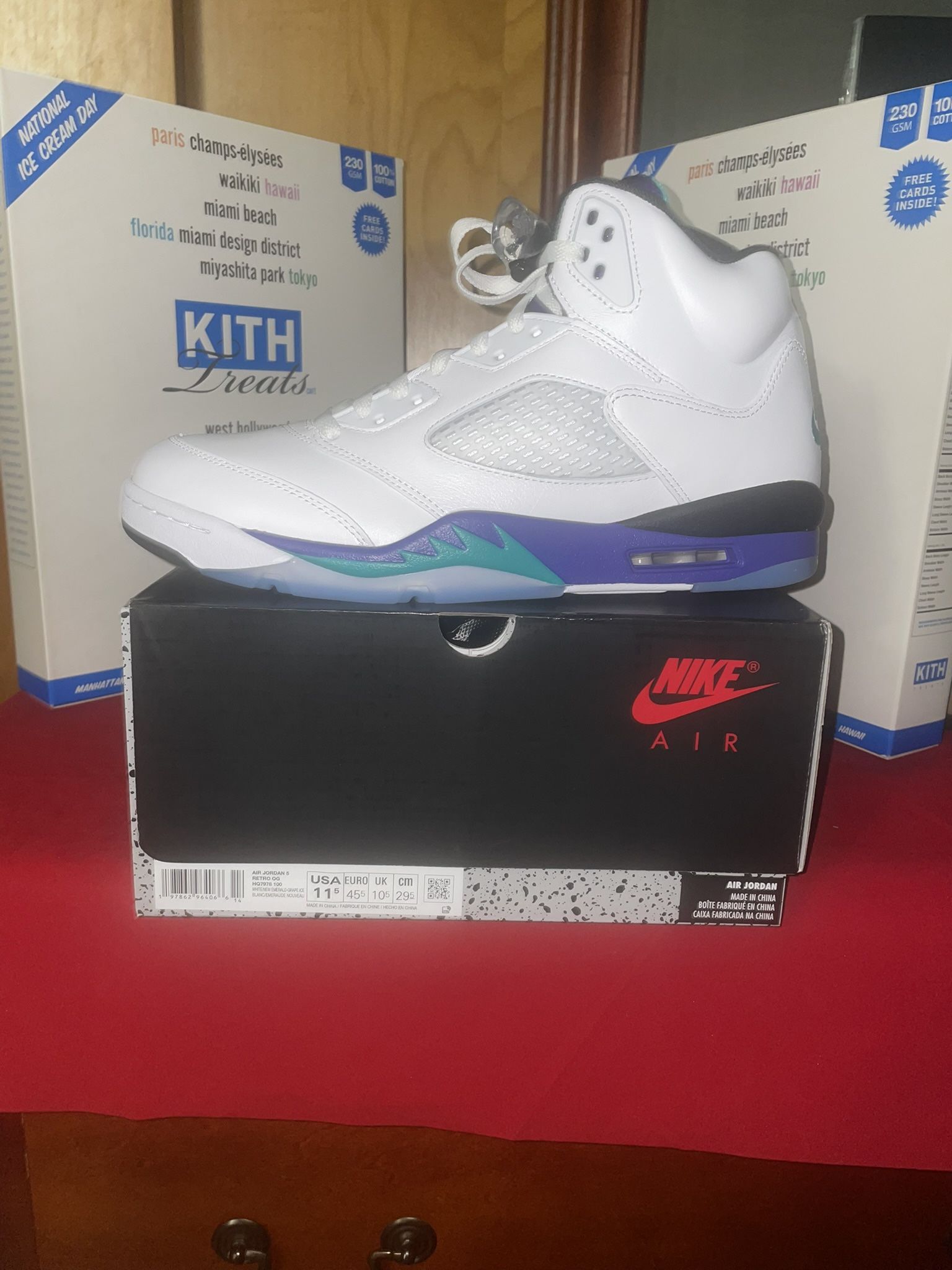 DS Brand New Nike Air Jordan Retro 5 Grapes 🍇 Size 11.5