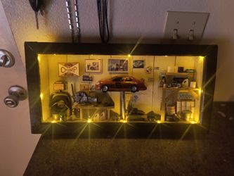 Garage shadow box minatures