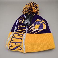 Los Angeles Pomp Cuffed Acrylic Beanie