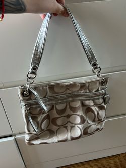 Coach Signature Canvas Small Shoulder Bag