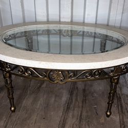 Antique Glass Table 