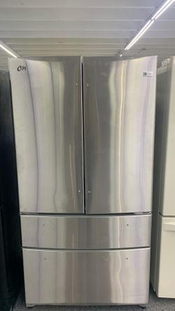 Stainless steel ge profile 4 door fridge