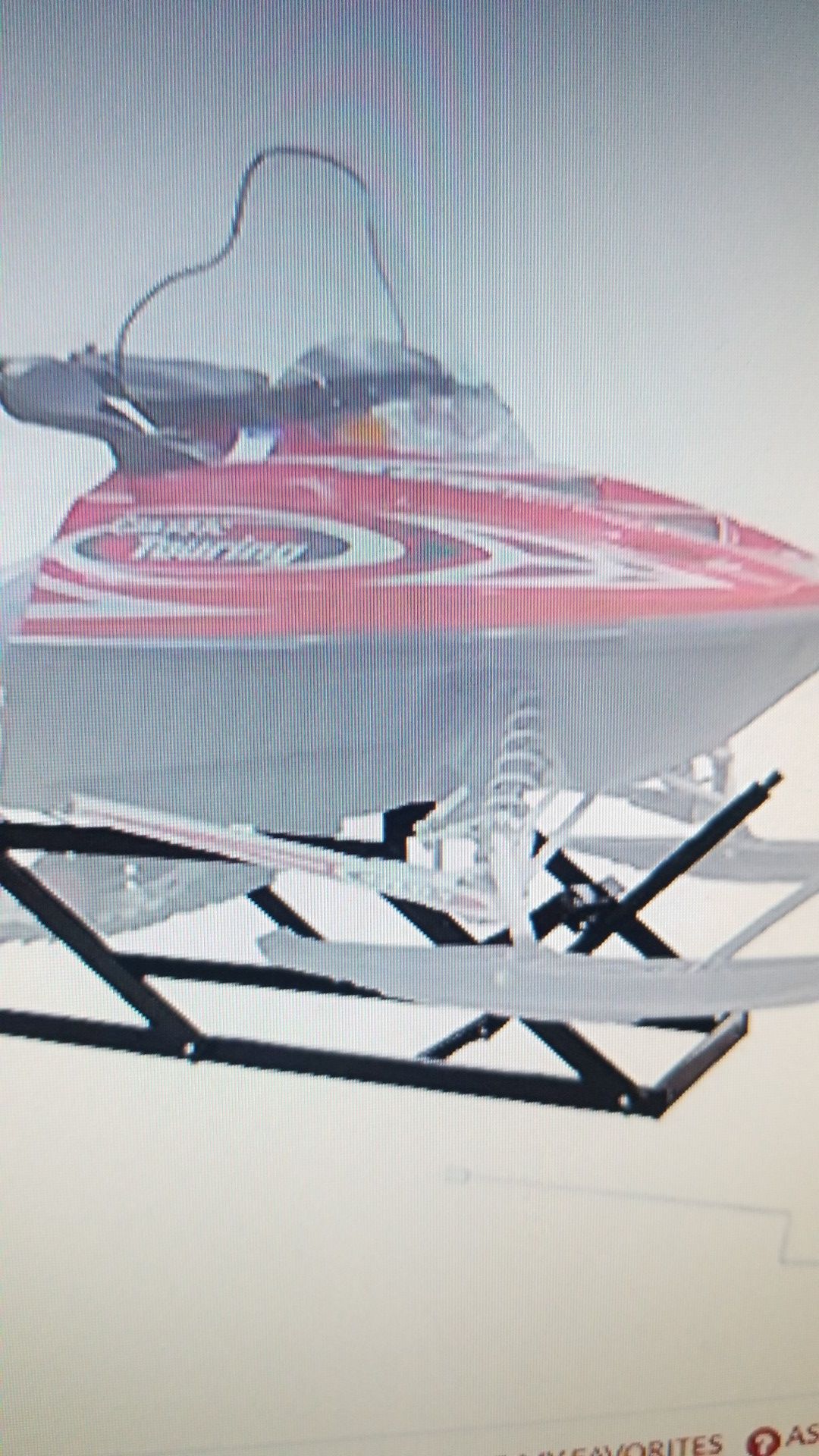 Black ice snow snowmobile lift stand