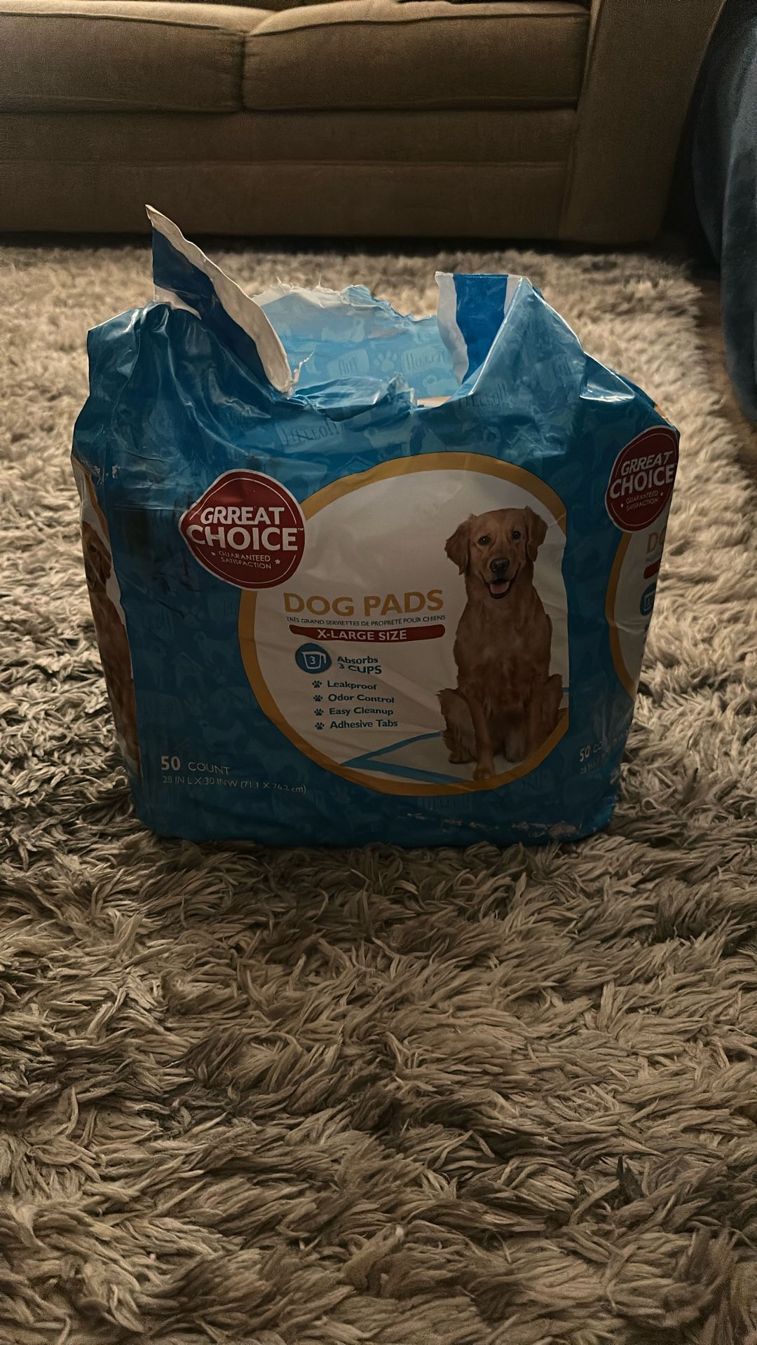 X-Large Size Dog Pads 50 Count