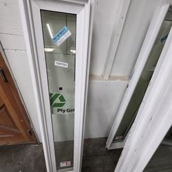 Vinyl White Tempered Window  11 1/2 X 59 1/2