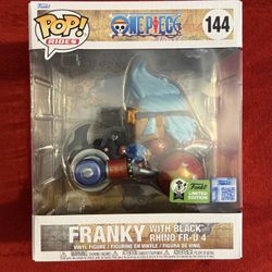 Funko Pop Animation Franky with Black Rhino #144 2026 ECCC Con Sticker