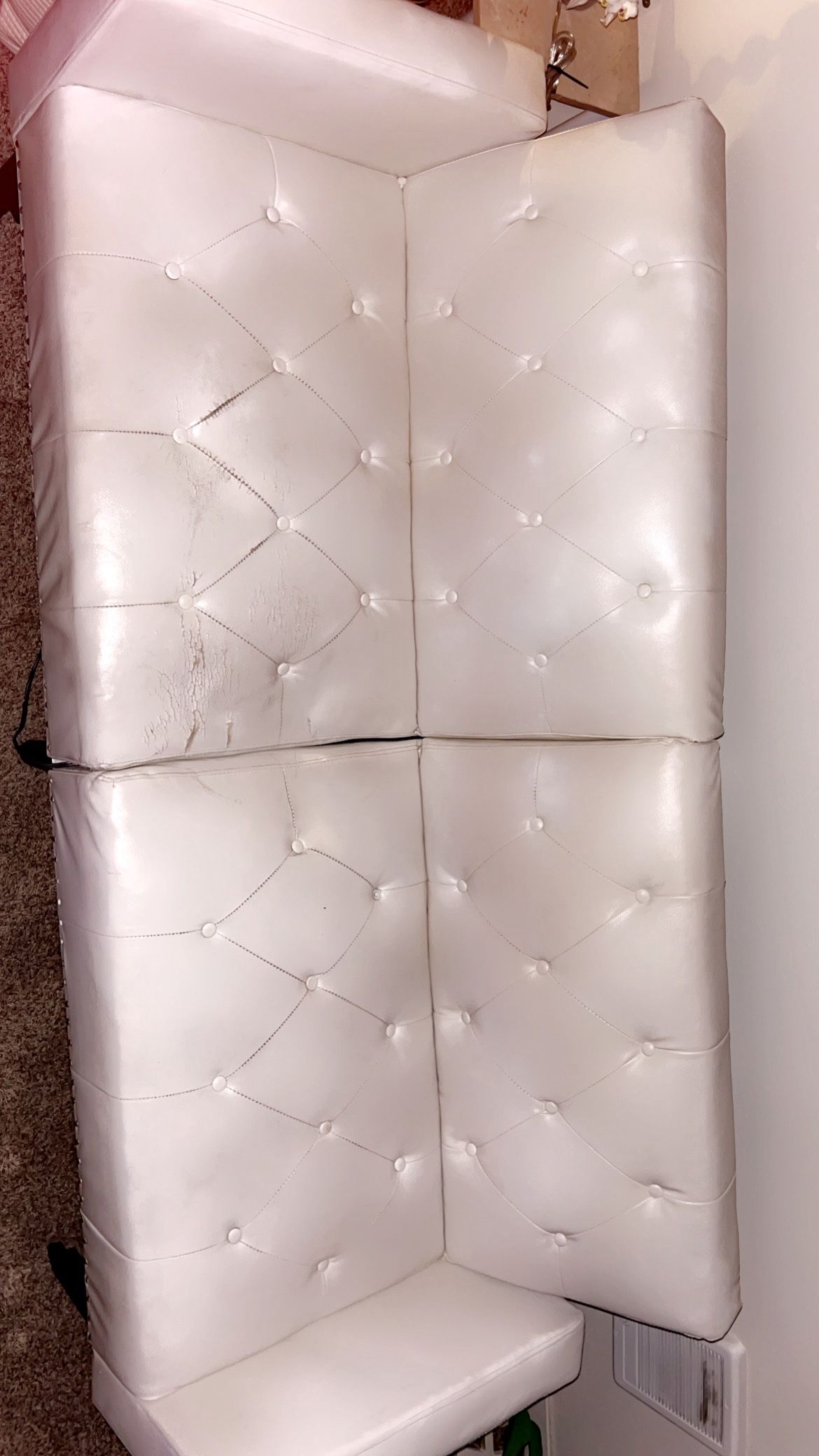 Faux Leather Futon Couch