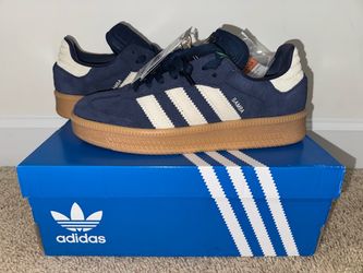NEW Adidas Samba sneakers Navy Blue/ Gum sole soccer casual shoes