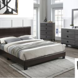 Brand New Brown Queen Bed Only 