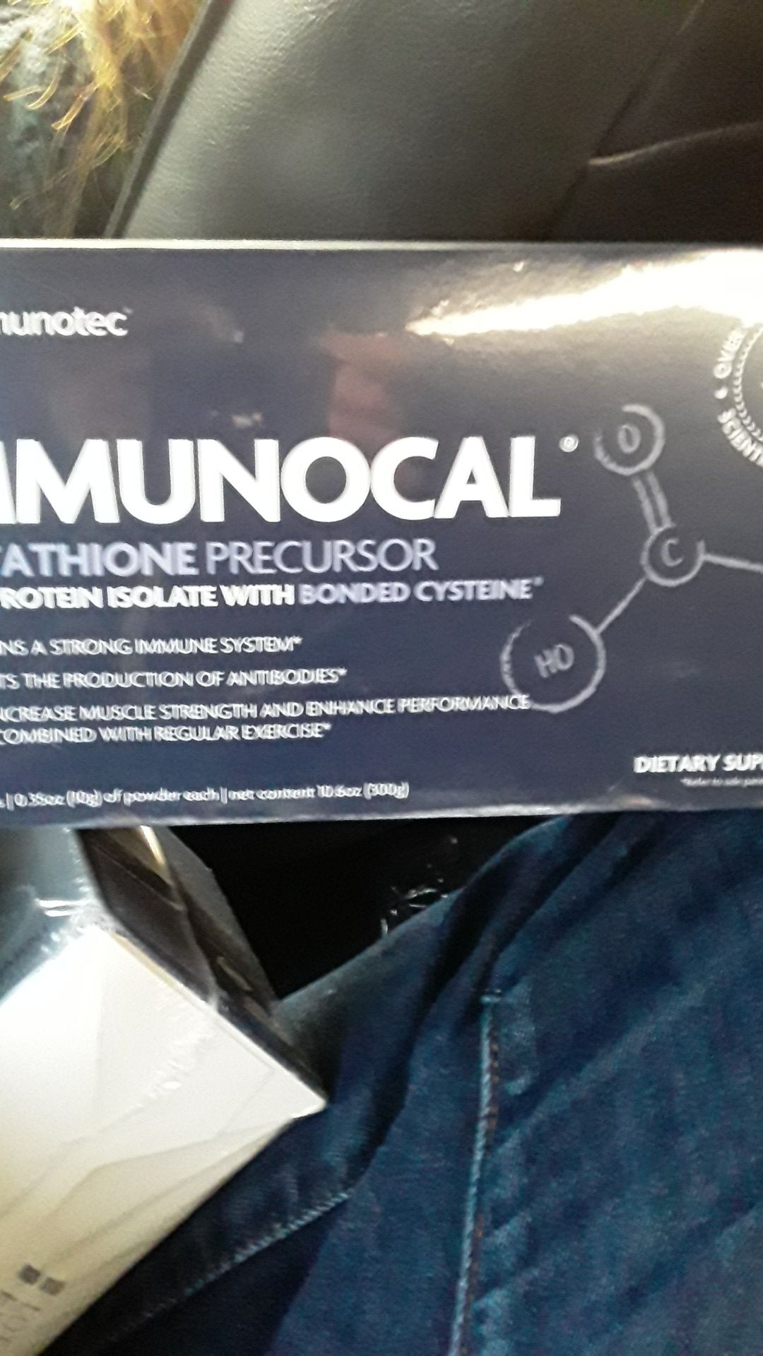 Immunocal whey protein isolate with bonded cysteine.