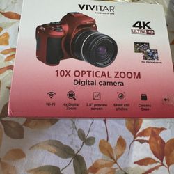 Vivitar - 10x Bridge Camera - Red