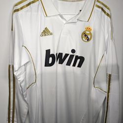 Real Madrid Retro Soccer Jersey Long sleeve