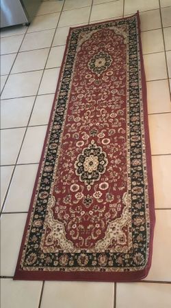 Red Persian-Style Runner Rug