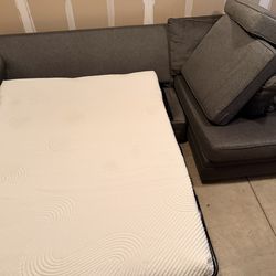 Gray Couch With Brand New MattressNeed Gone ASAP