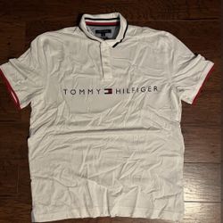 White Tommy Hilfiger Polo