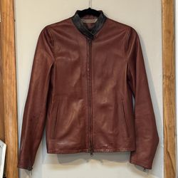 Beautiful Reed Krakoff Brown leather jacket size 4