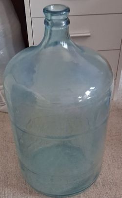 Vintage Blue Glass 5 Gallon Water Bottle