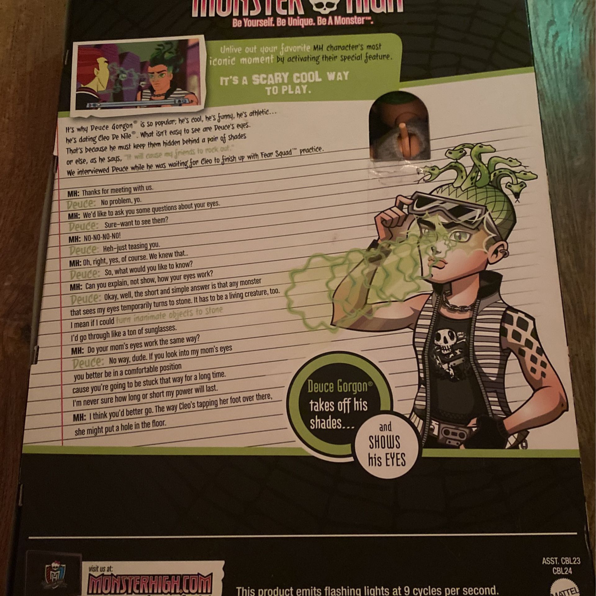 Monster High~Deuce Gorgon~ Ghouls Alive 2013 for Sale in Perris, CA -  OfferUp