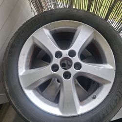 Wheels With Tires 17" Original Toyota Wheels