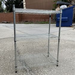Chrome Wire Shelving Unit 