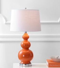 JONATHAN Y Bowen Coral Table Lamp 27.5” – New Open Box
