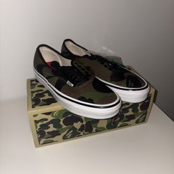 VANS x Bape Authentic 44 DX First Camo