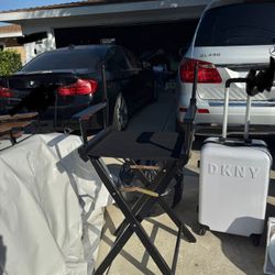 Professional Makeup Chair, Black, $40