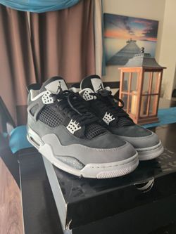 Air Jordan 4 Retro Fear | Black White | 100% Authentic | Size 12