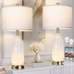 Side Table Lamps (Set Of Two) 