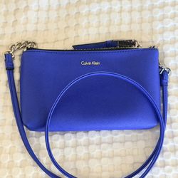 Calvin Klein Blue Crossbody Purse Bag