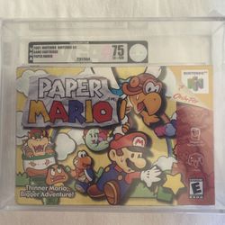 Paper Mario Nintendo 64 2001 N64 Sealed VGA 75 EX+/NM PERFECT CONDITION
